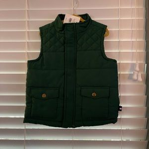 Crown and ivy vest. Green. 4T. NWT